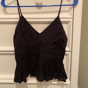 Cotton Candy Black Tank Top